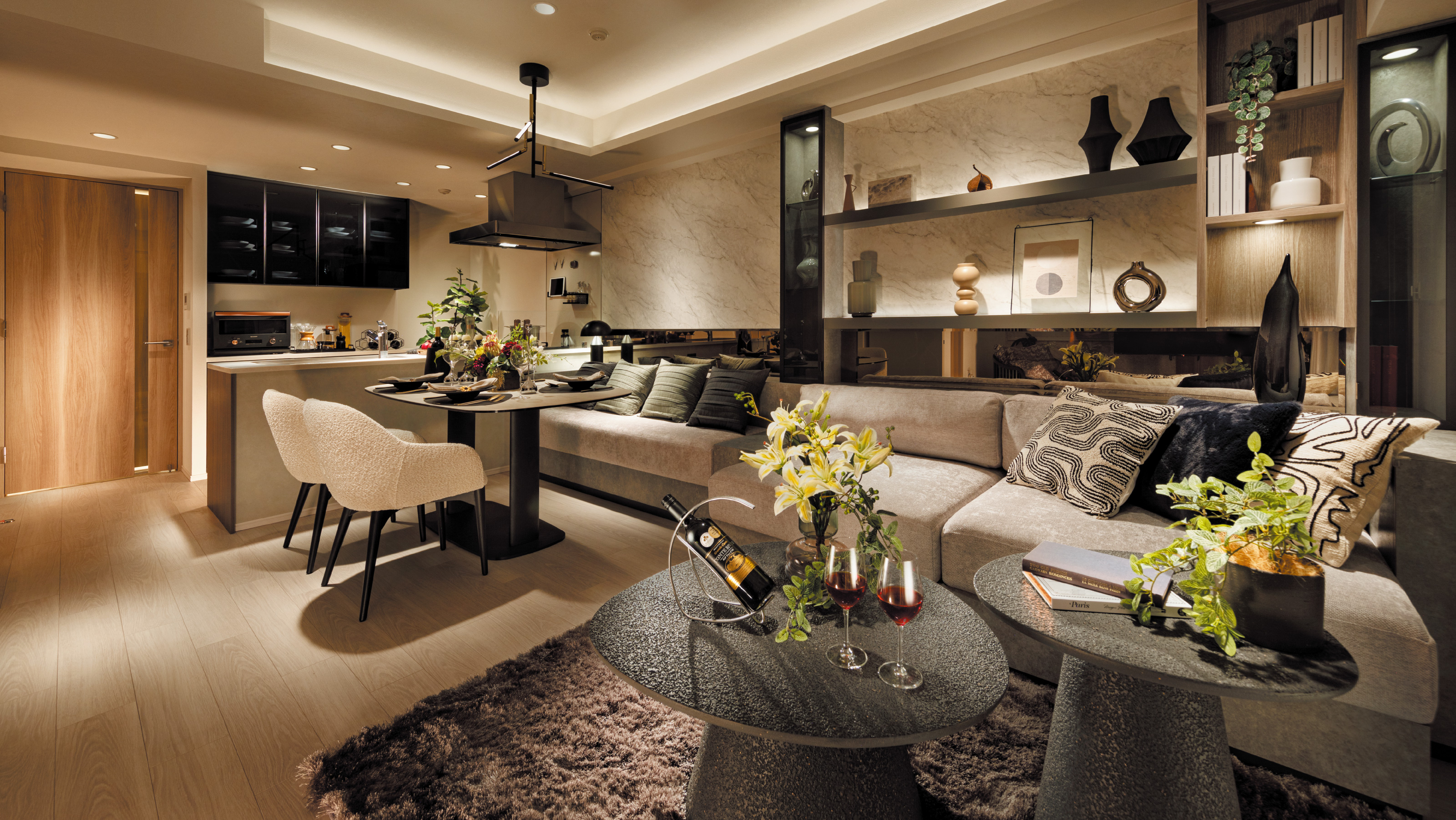 LIVING DINING KITCHEN